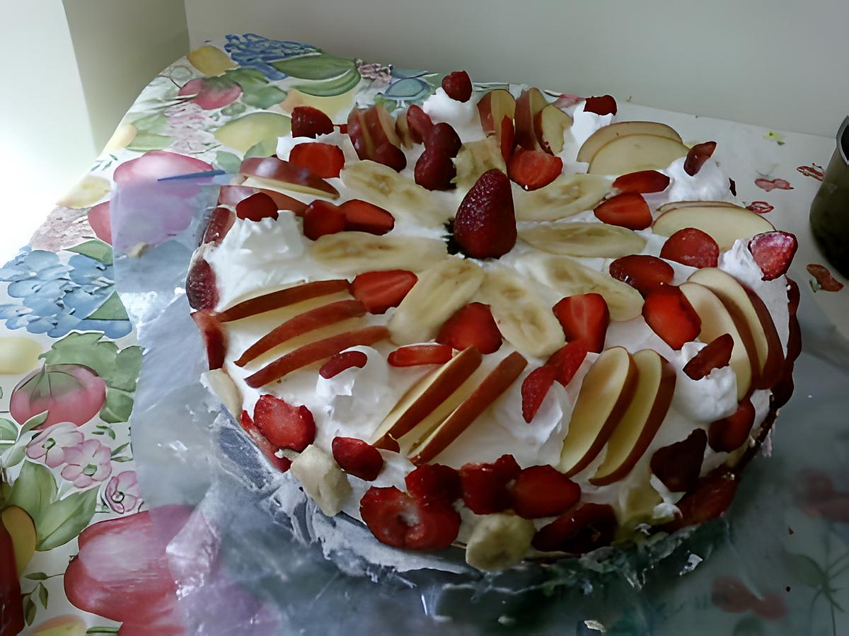 recette pavée a la chantilly et fruits