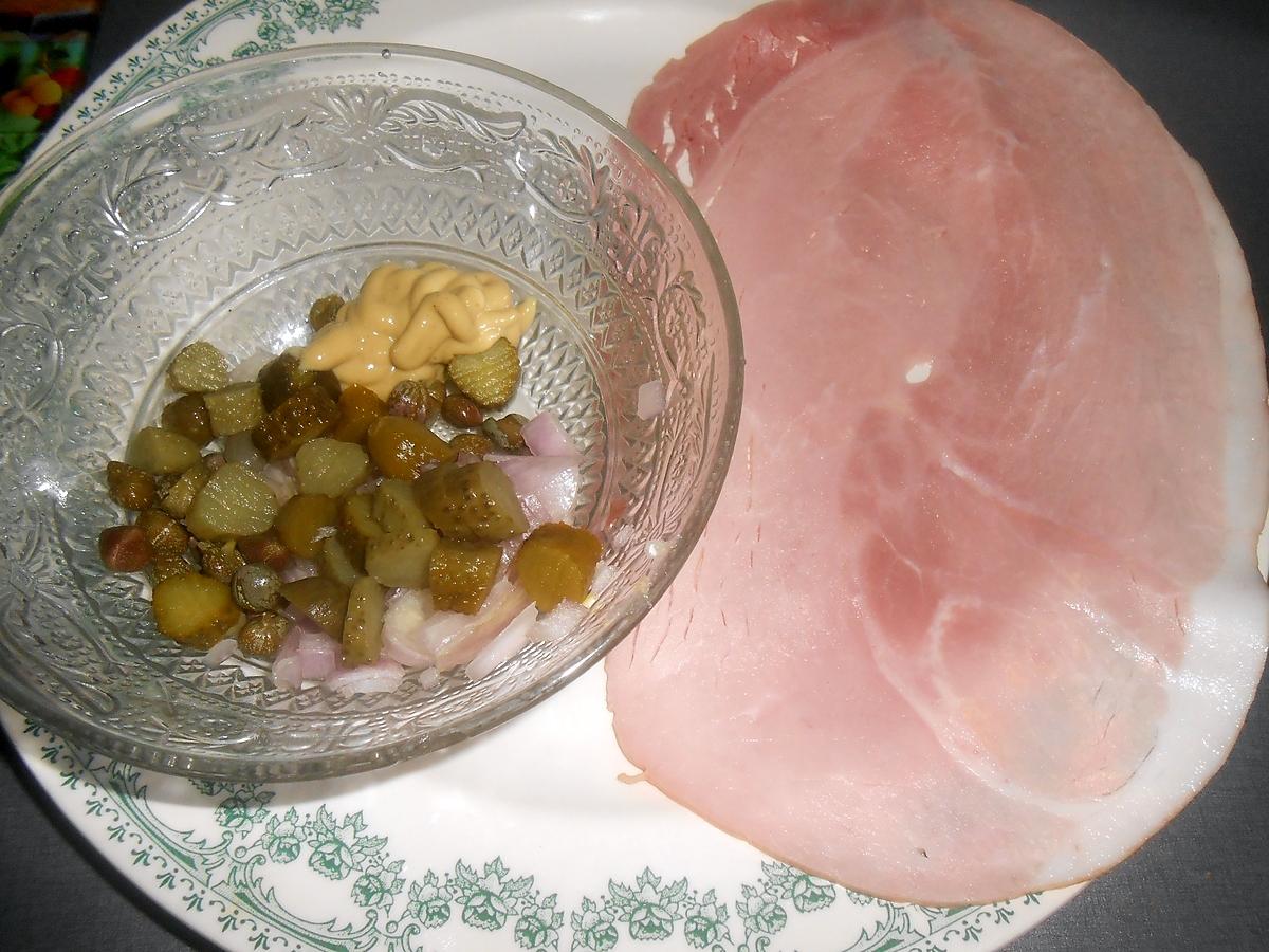 recette JAMBON CHARCUTIERE a ma façon