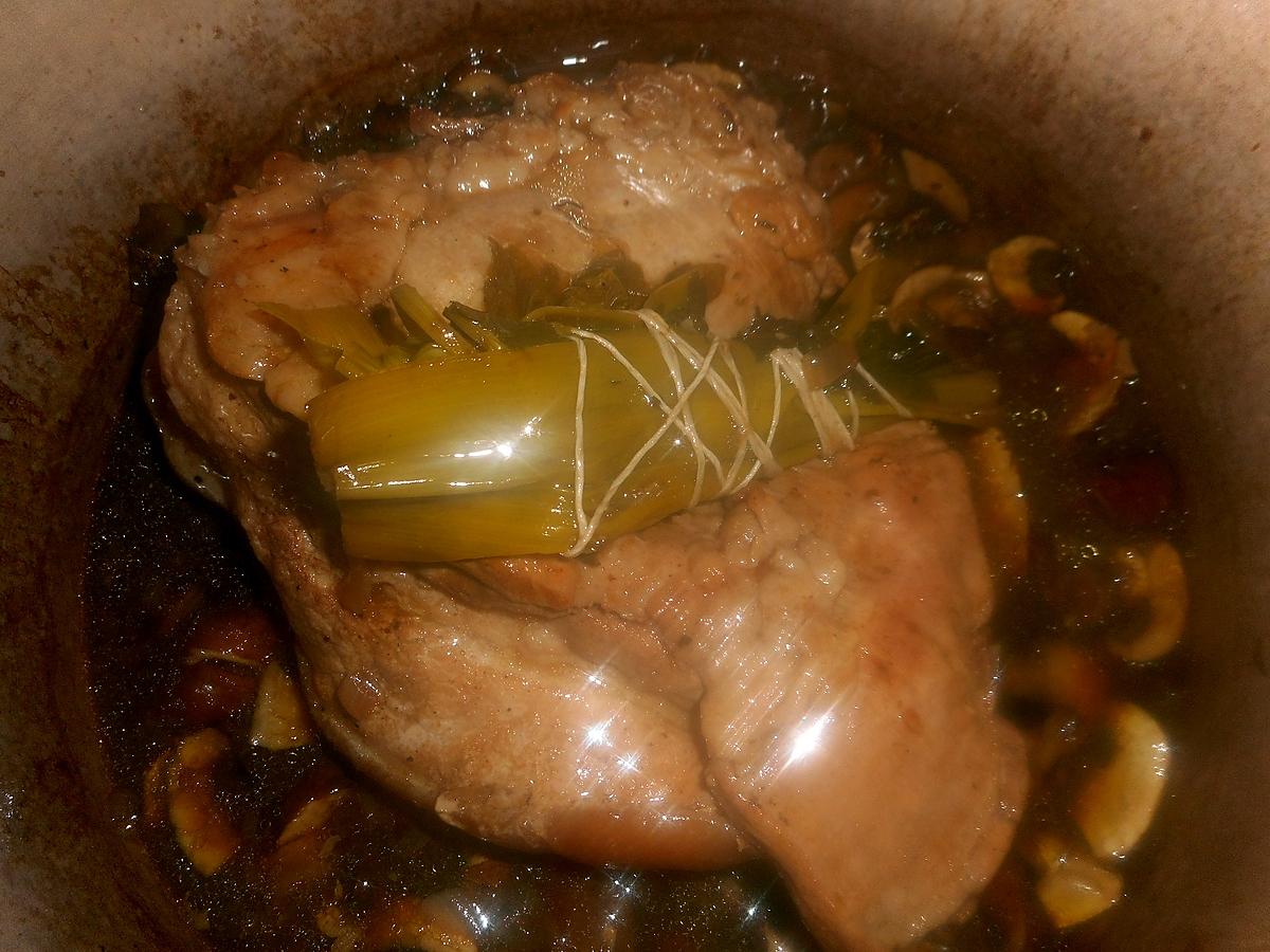 recette Poitrine de porc sauce madére