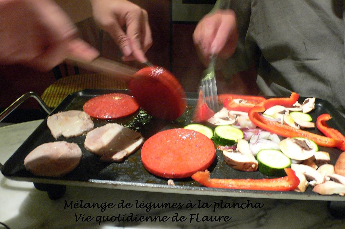 recette Mélange de légumes à la plancha