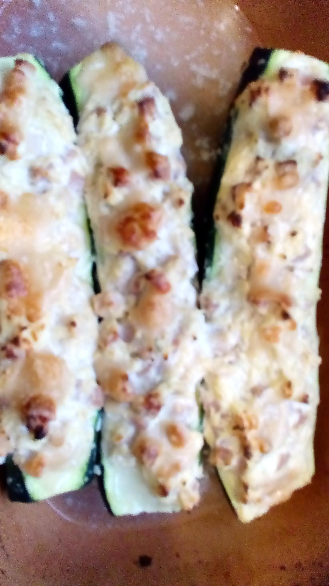 recette courgette farcie poulet ricotta