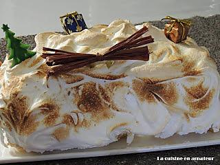 recette Bûche meringuée