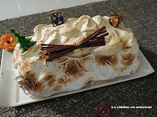 recette Bûche meringuée