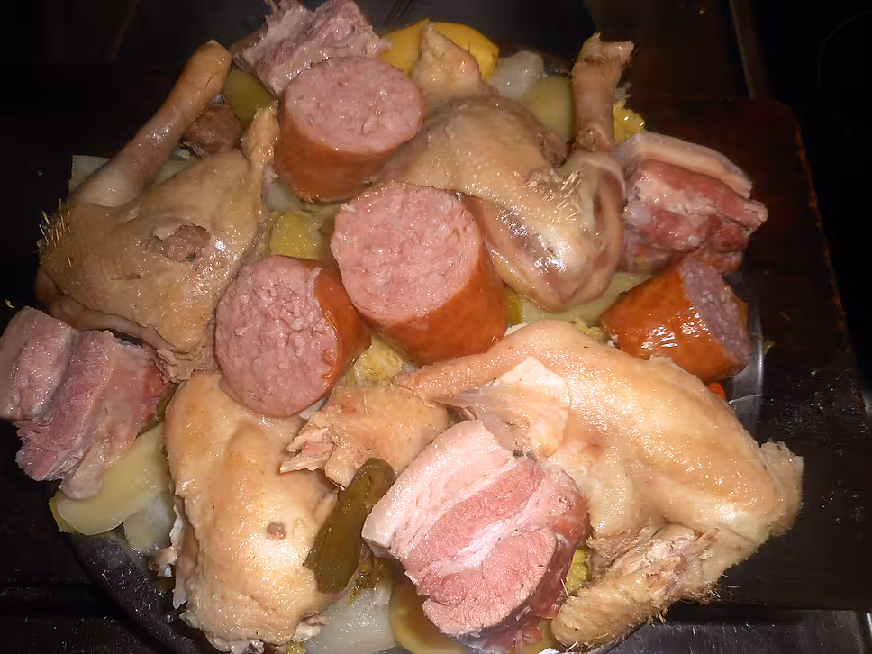 recette Poule au lard et à la morteau