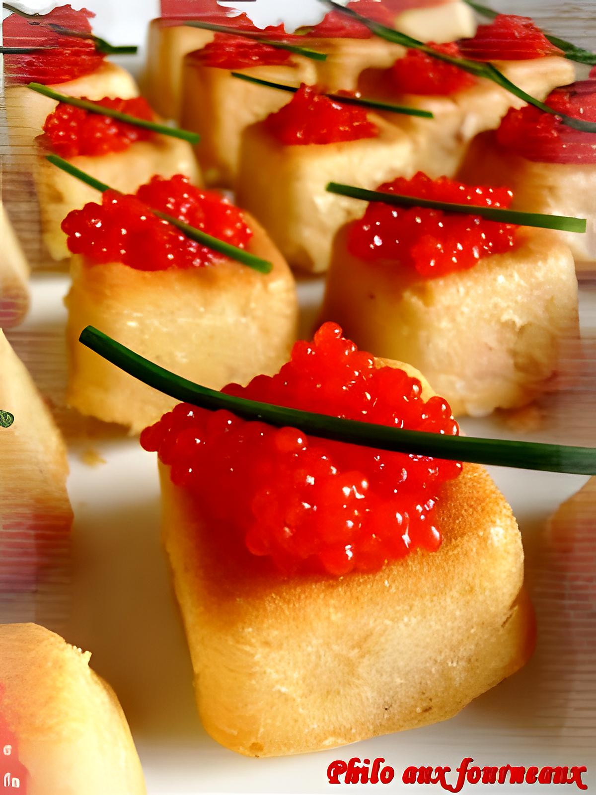 Recette De Bouch es Ap ritives Au Saumon Aux Oeufs De Lumps