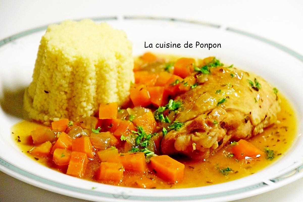 recette Poulet aux carottes, mijoté à la Leffe