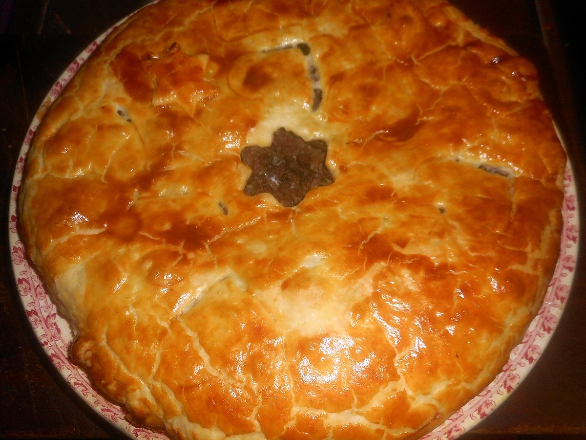 recette Tourte au boeuf et champignons