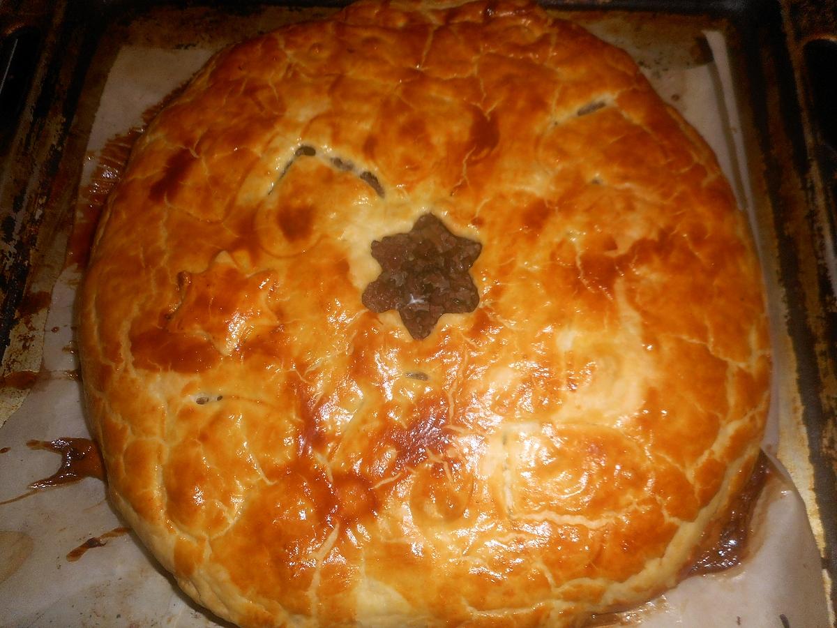 recette Tourte au boeuf et champignons