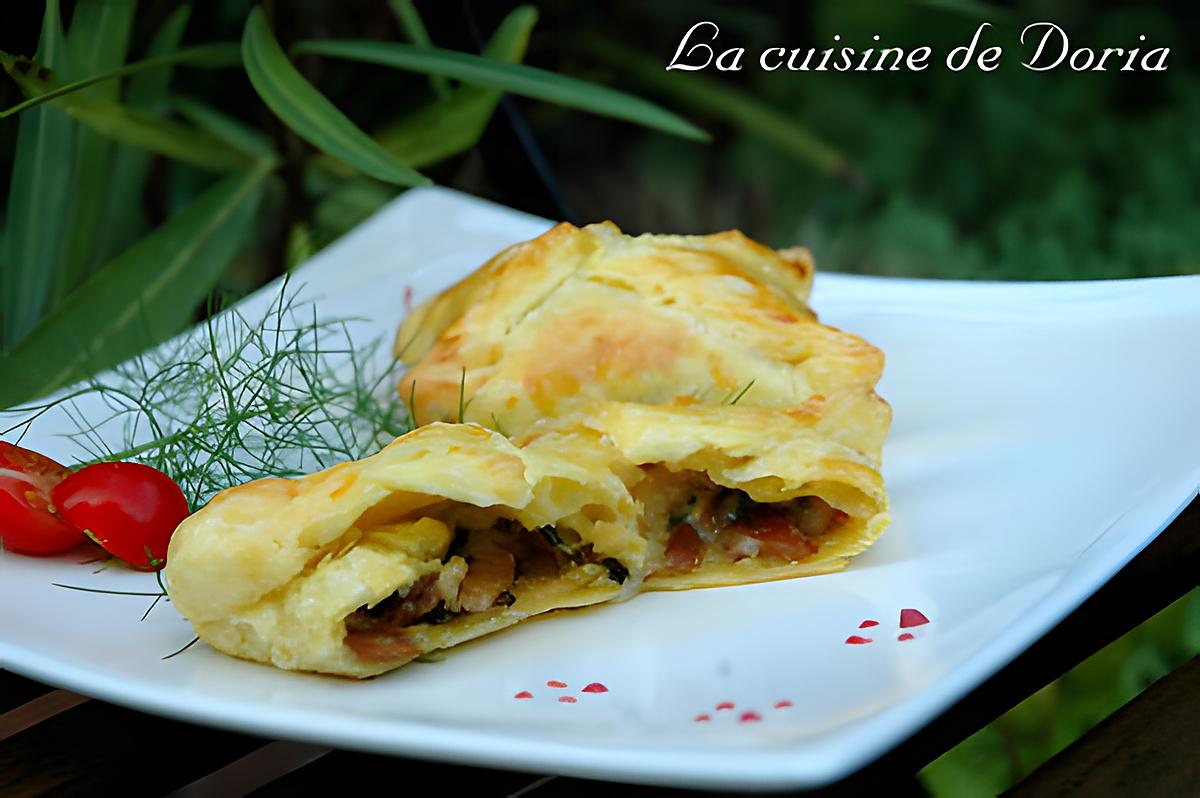 recette Feuilletés de Tamié aux girolles