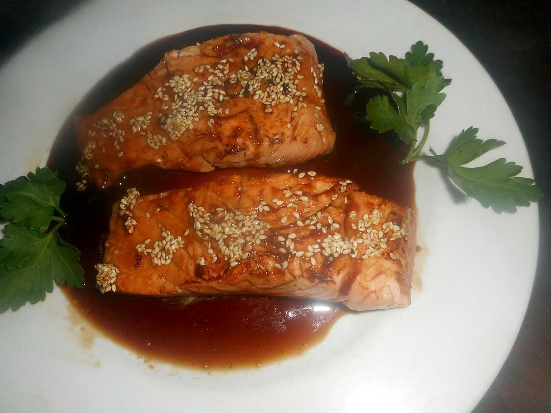 Recette de Pavé de saumon sauce tériyaki