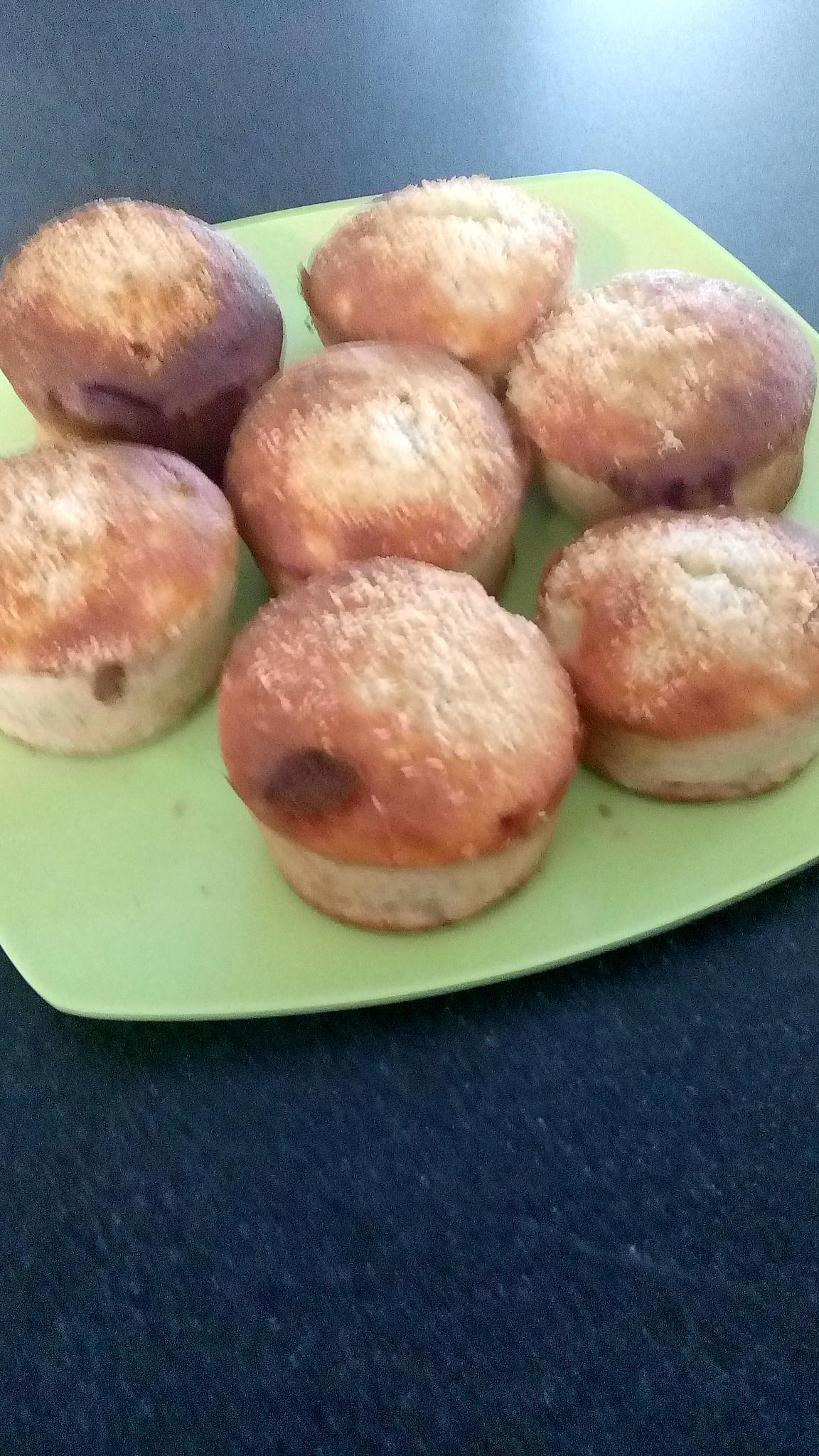 recette muffins banane coeur nutella et éclat de coco