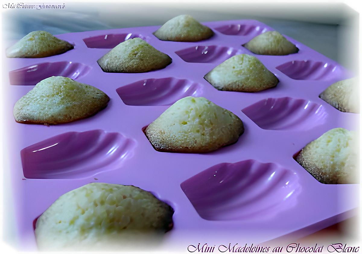 recette Mini Madeleines au Chocolat Blanc