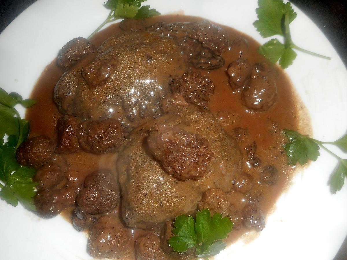 recette Pavé de biche sauce aux morilles