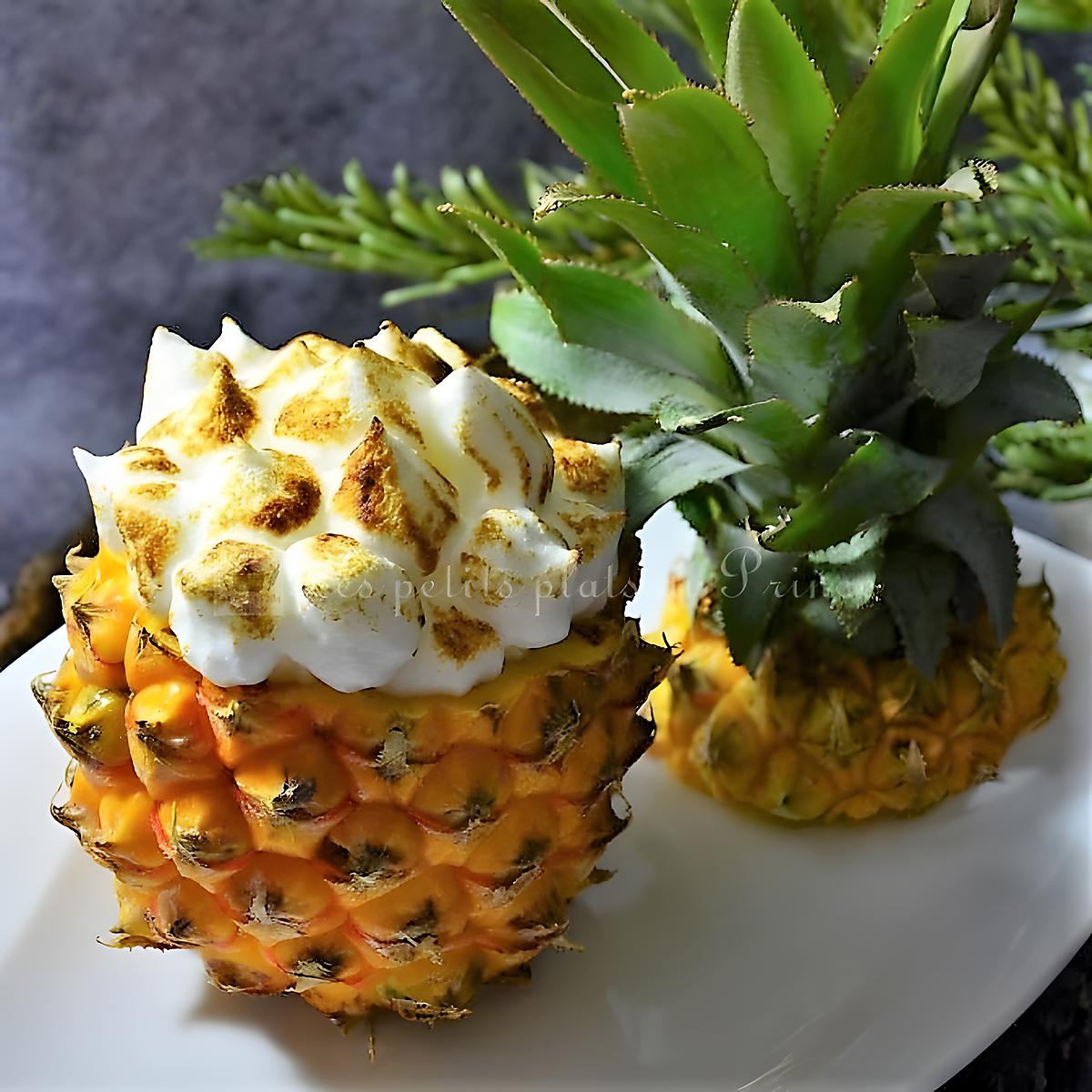 recette Ananas meringué