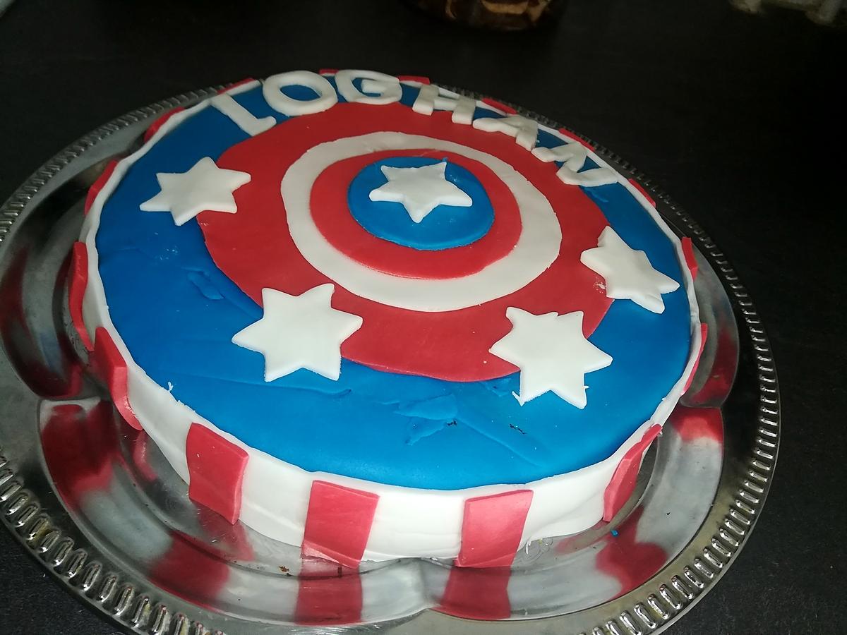 recette Gâteau captain america