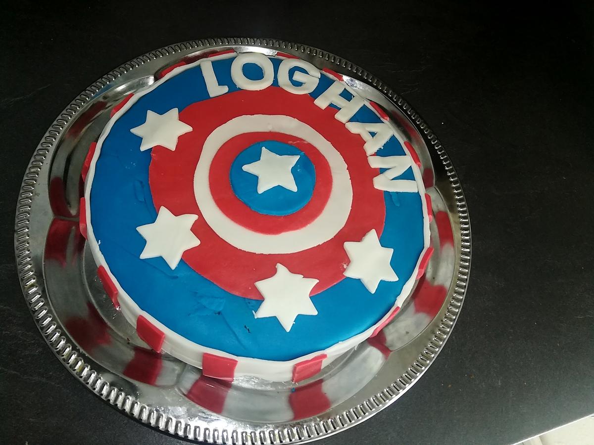 recette Gâteau captain america