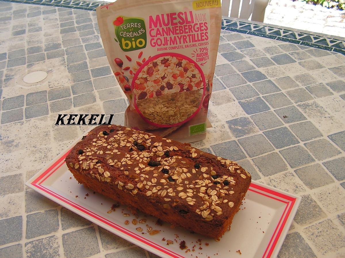 recette Cake au yaourt et muesli