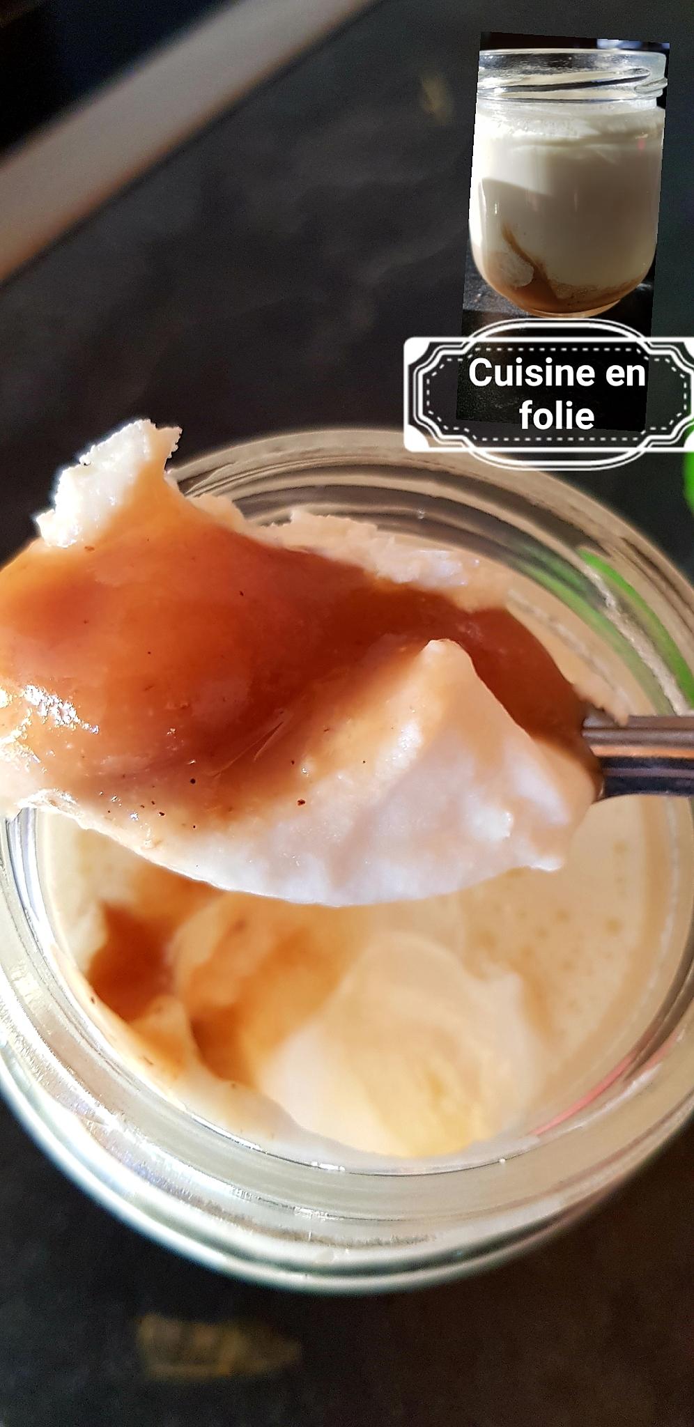 recette Yaourt maison à la crème de marron ( recette sans cuisson pour des yaourts fermes et onctueux )