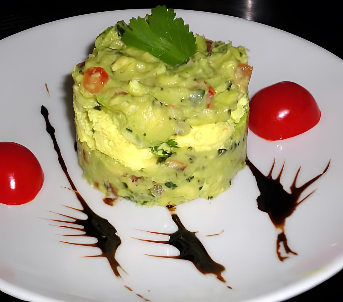 recette CHARLOTTE DE CRABE AVOCAT ET CORIANDRE