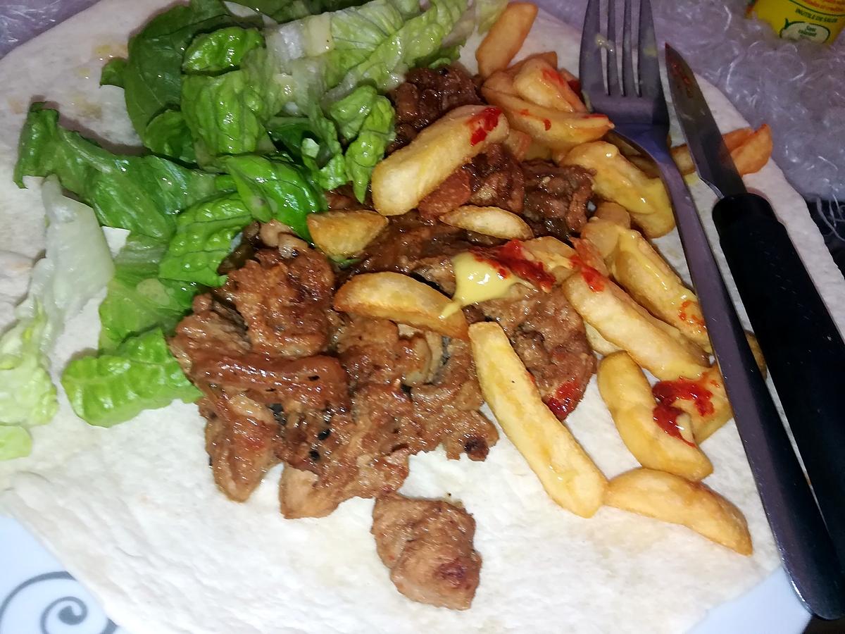 recette Assiette kebab chinoise