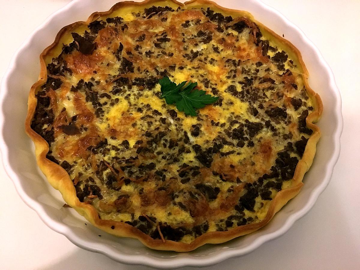 recette QUICHE À LA VIANDE HACHÉE