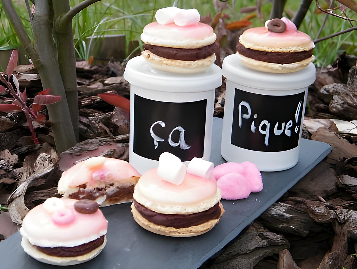 recette Ooo Macarons chocolat & Tagada ® pink ooO