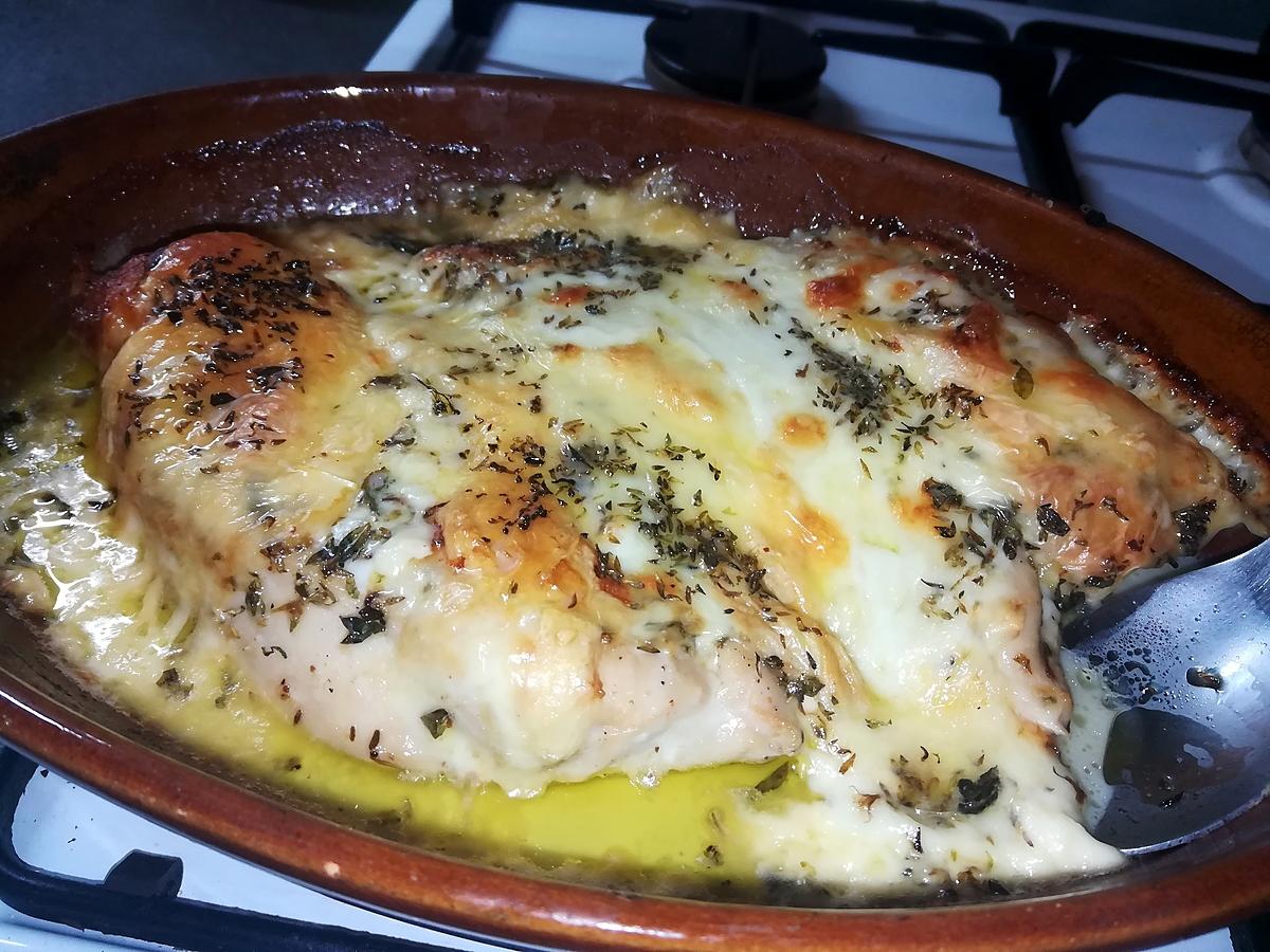 recette Blancs de dinde gratiné au four