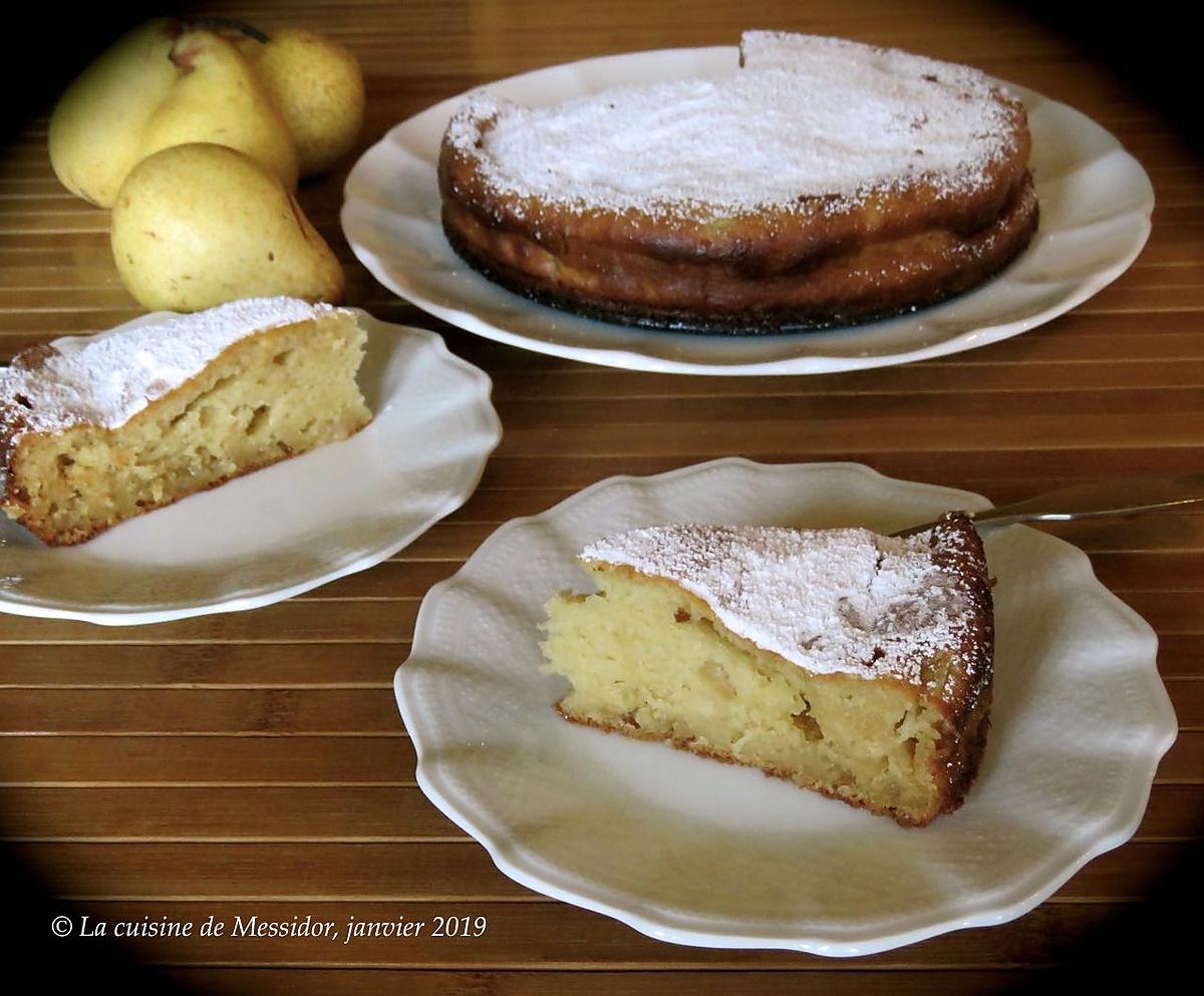 recette Gâteau poire et ricotta