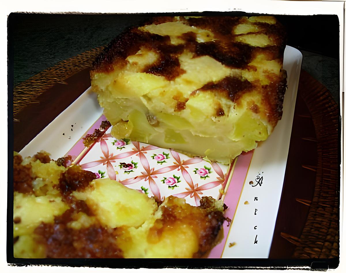 recette clafoutis- cake aux pommes