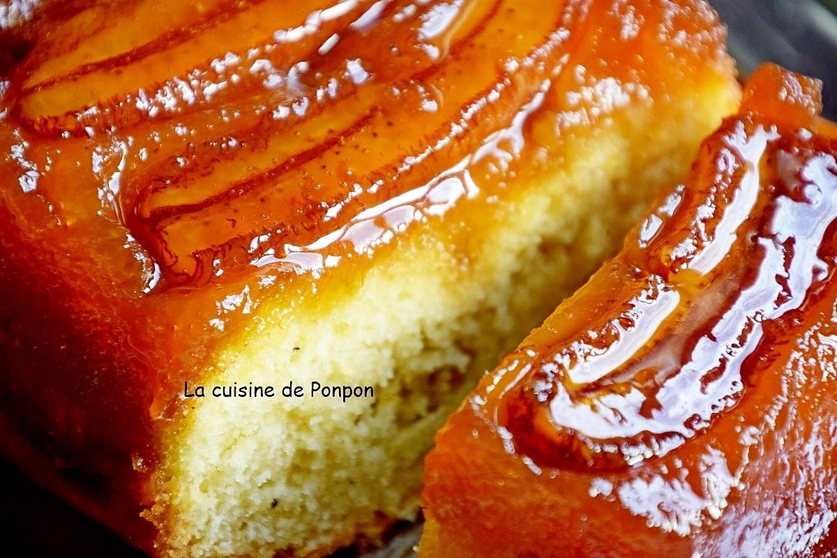 recette Gâteau renversé à la banane caramélisée et combava,sublime!