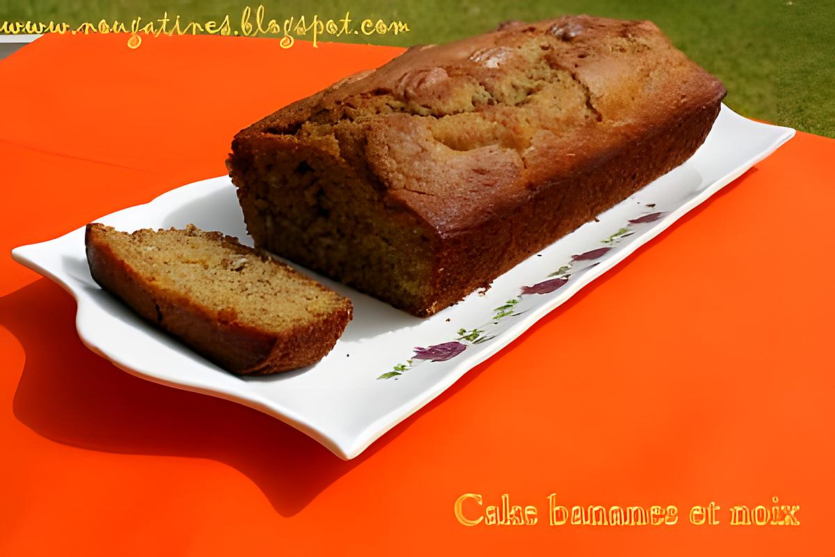 recette cake aux noix et bananes