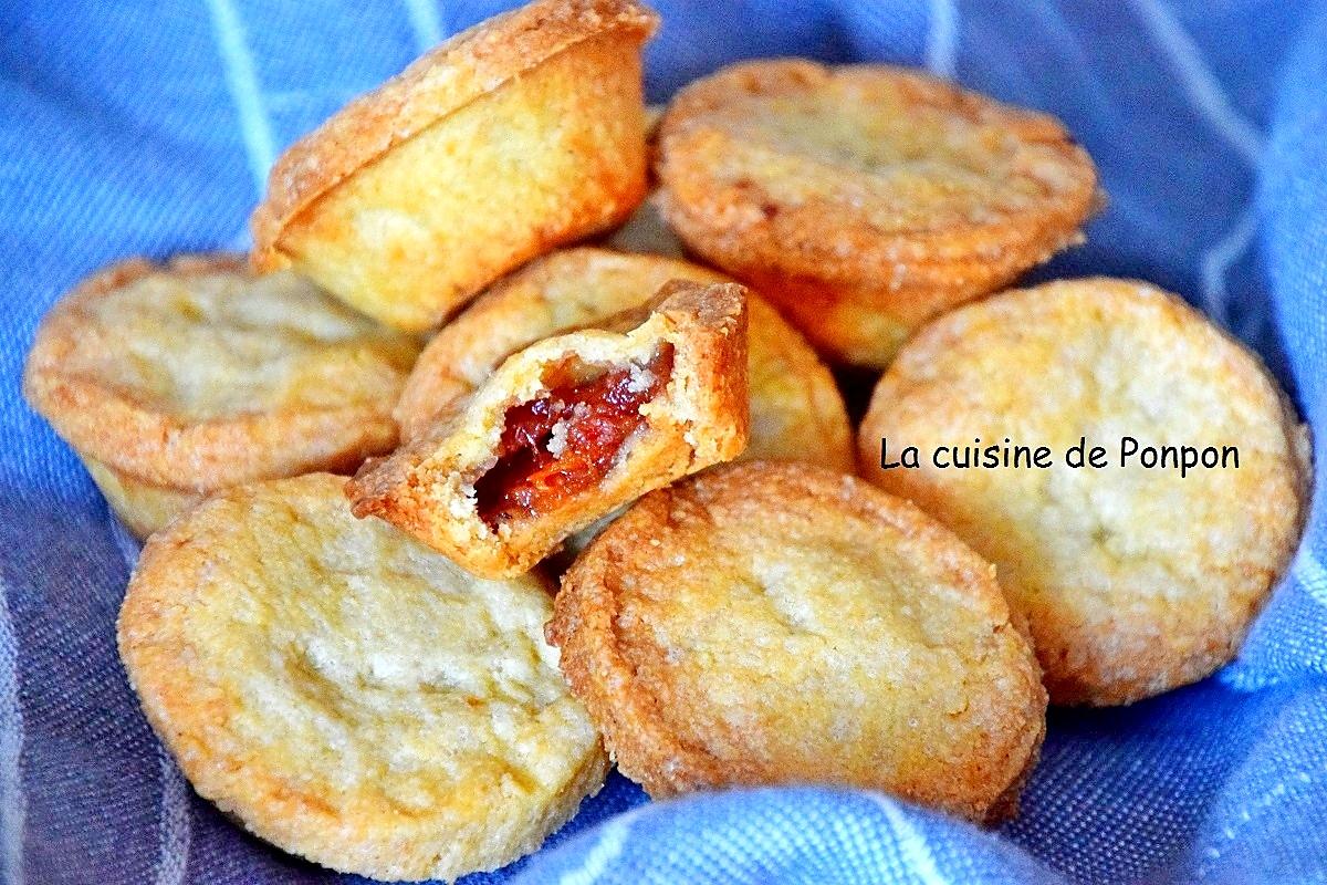 recette Petits sablés fourrés à la confiture de kaki