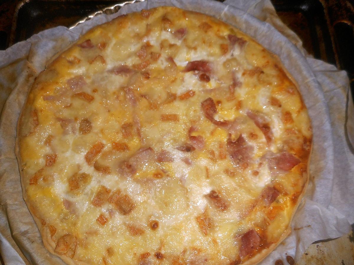 recette Quiche aux poireaux,jambon,maroilles