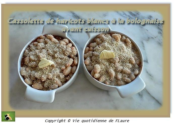 recette Cassolette de haricots blancs à la bolognaise