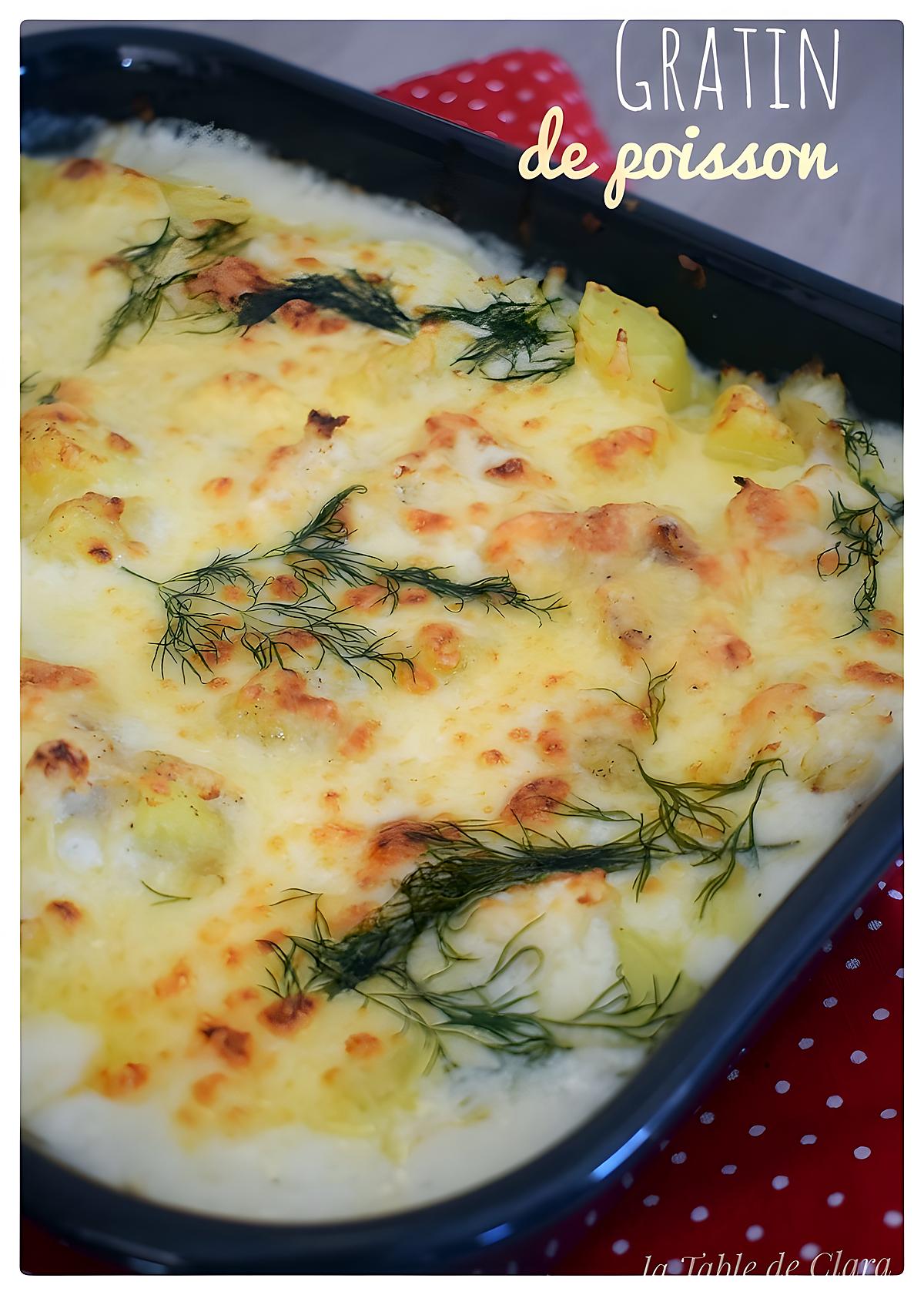 recette Gratin de poisson et pommes de terre