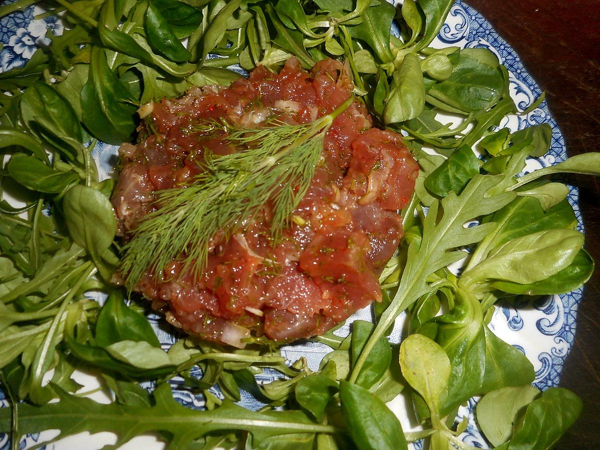 recette Tartare de thon