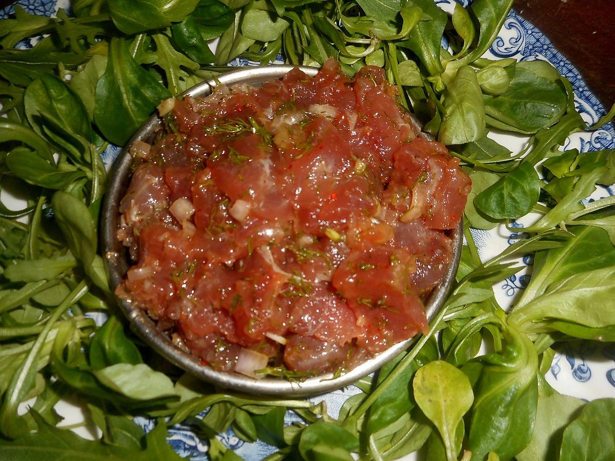 recette Tartare de thon