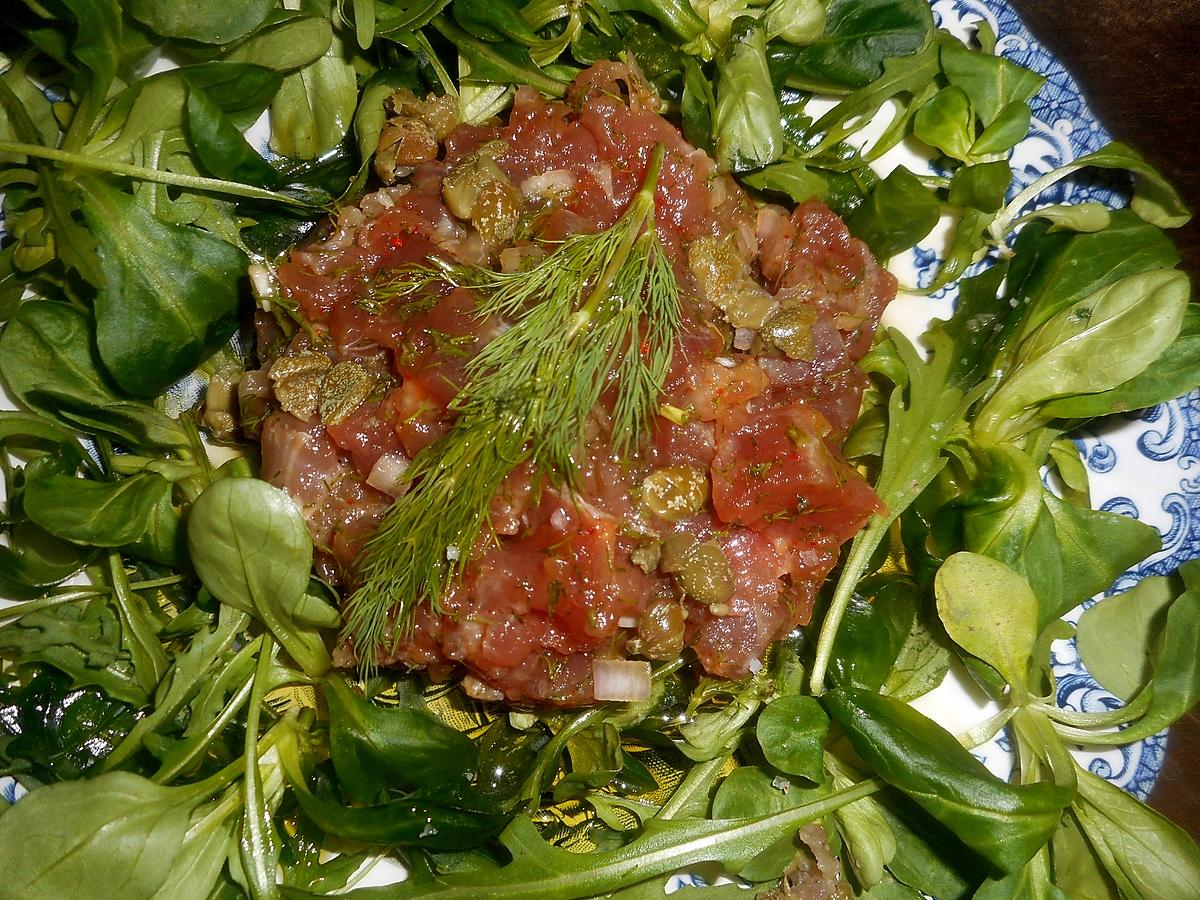 recette Tartare de thon