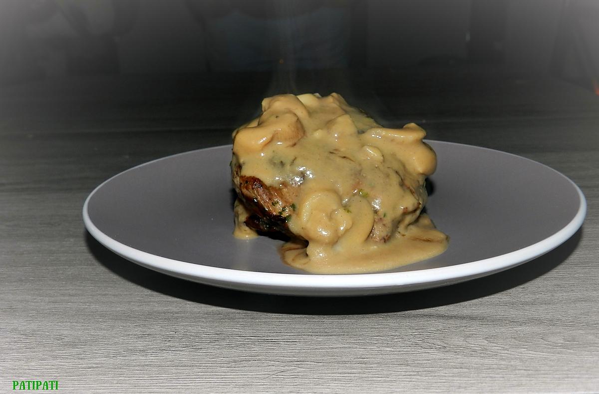 recette Rumsteak d'agneau sauce chasseur