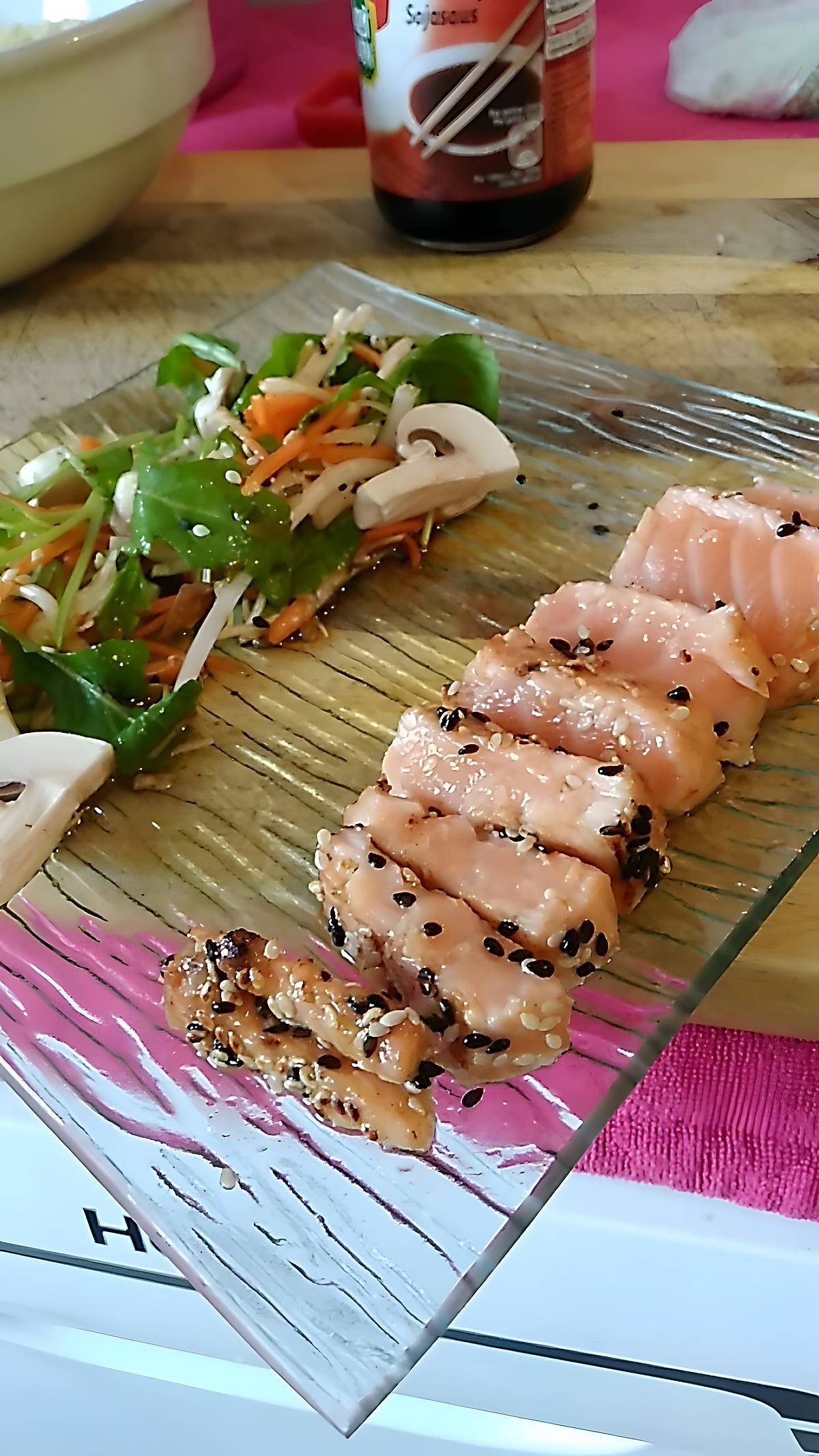 recette Tataki de Saumon