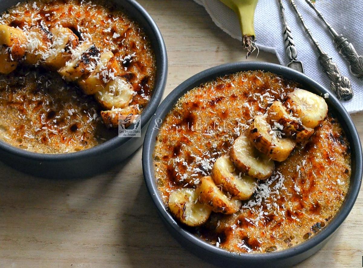 recette crèmes brûlées comme des bananes flambées