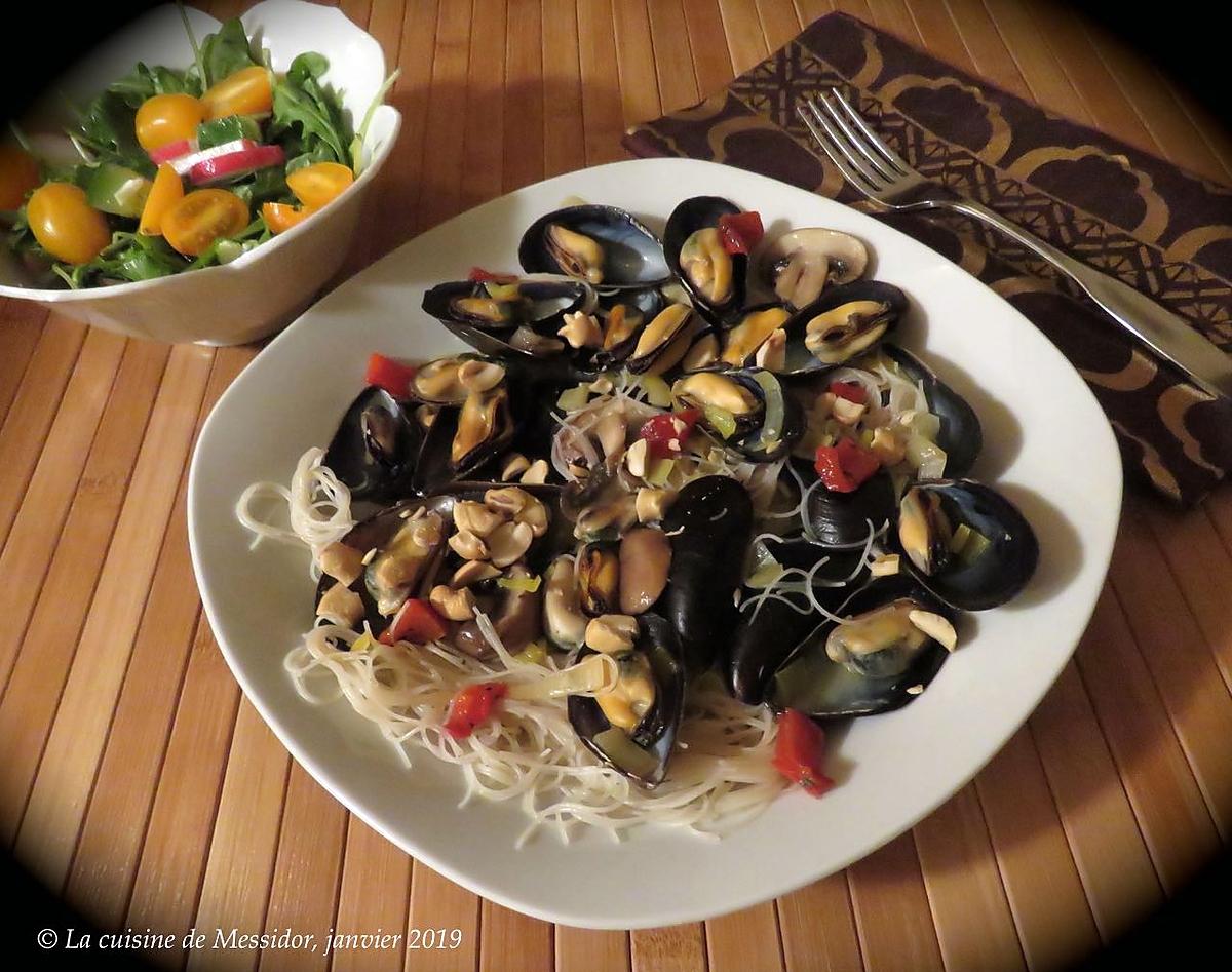 recette Moules à l’asiatique +