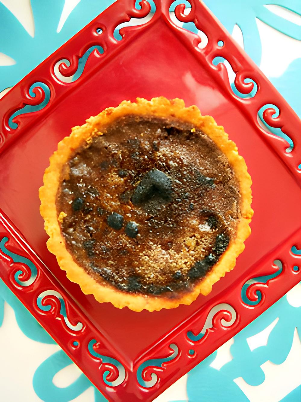 recette Tartelettes pralinées double chocolat façon crème brûlée