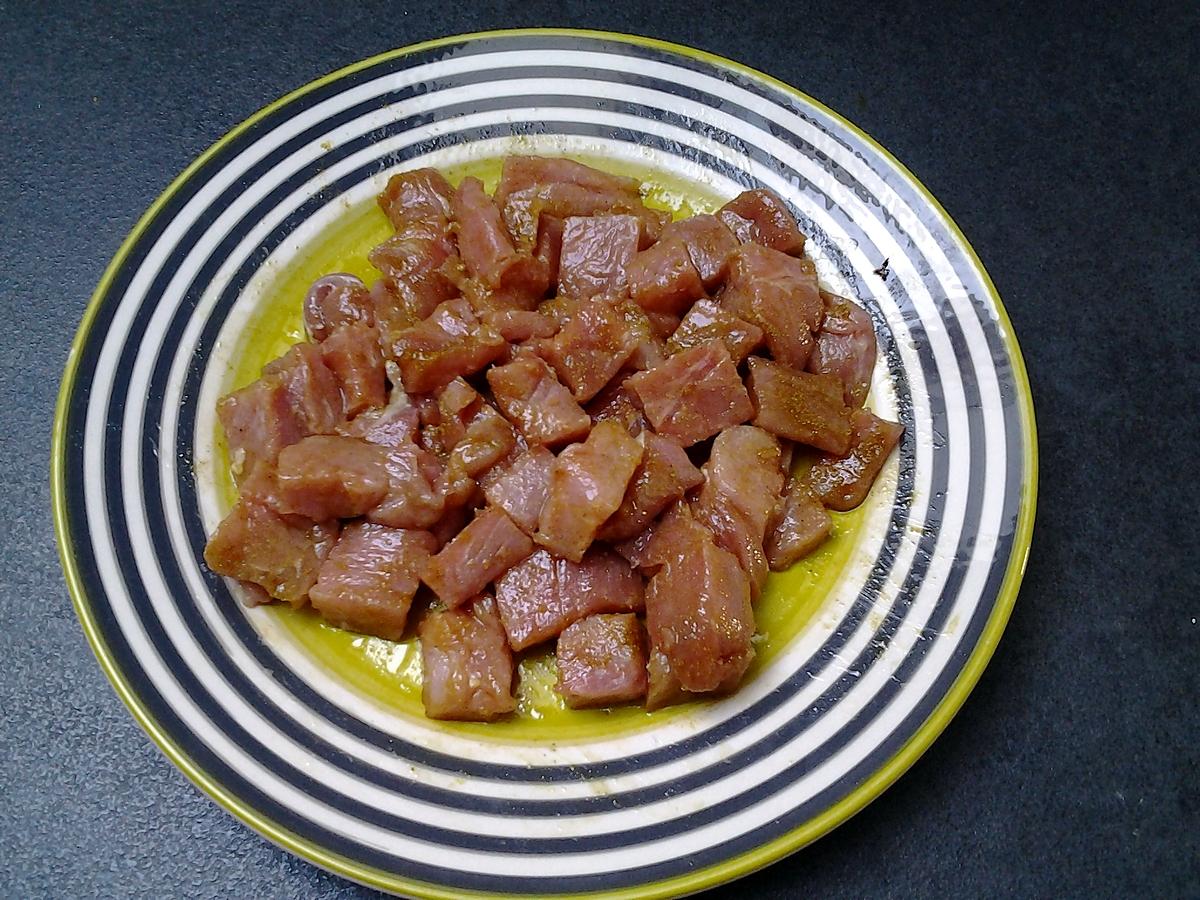 recette escalope de porc au  curry
