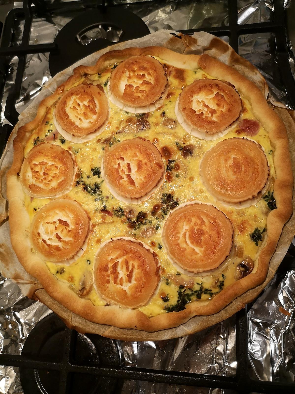 recette Tarte campagnarde au chèvre