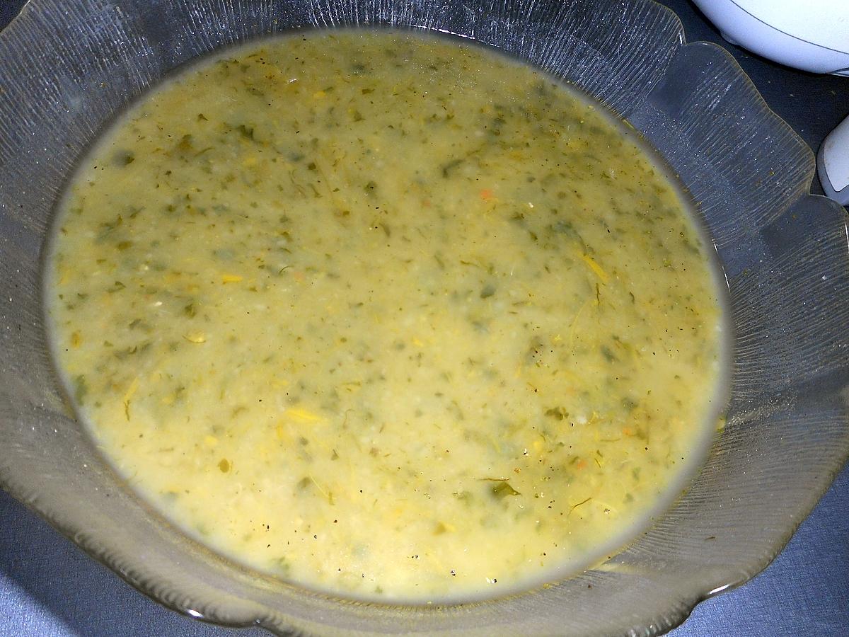 recette POTAGE VERT CRESSON POIREAU PUREE DE POIS CASSES