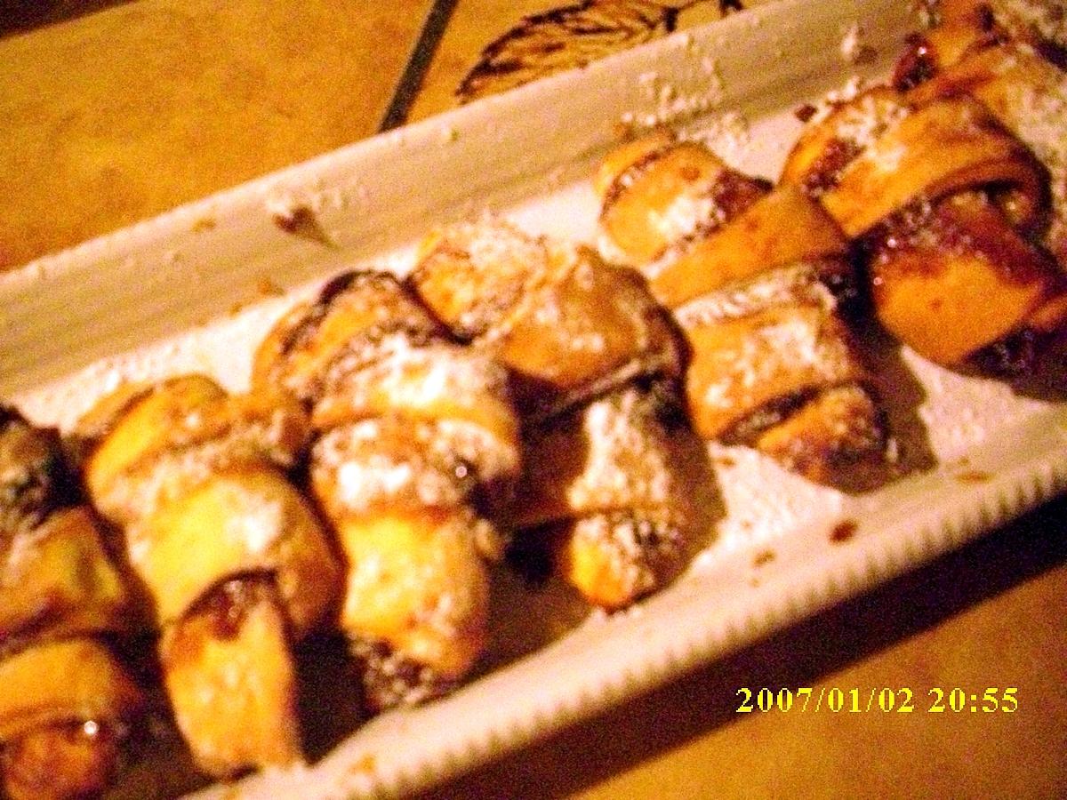 recette Rugelachs aux pruneaux (petitssables festifs)