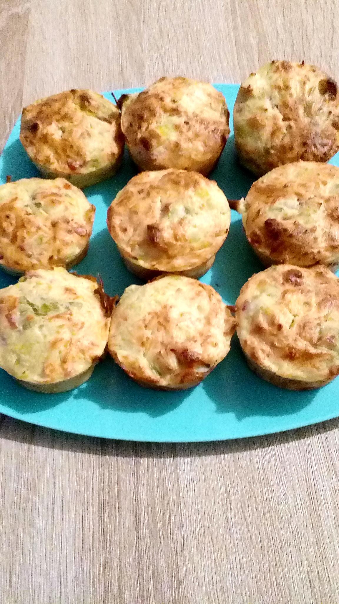 recette muffins poireaux lardons