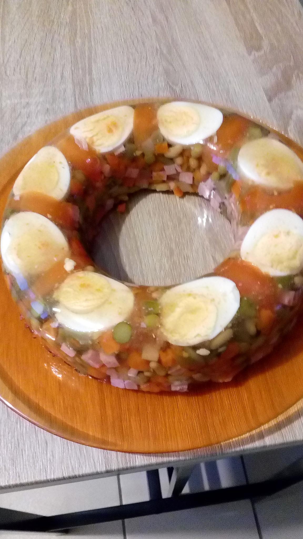 recette couronne de légumes en gelée