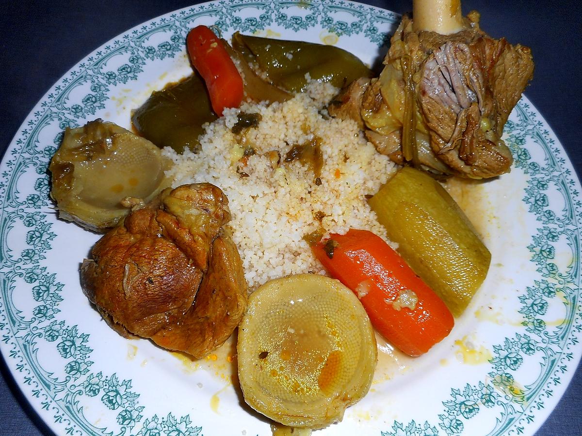 recette MON PETIT COUSCOUS DINDE AGNEAU